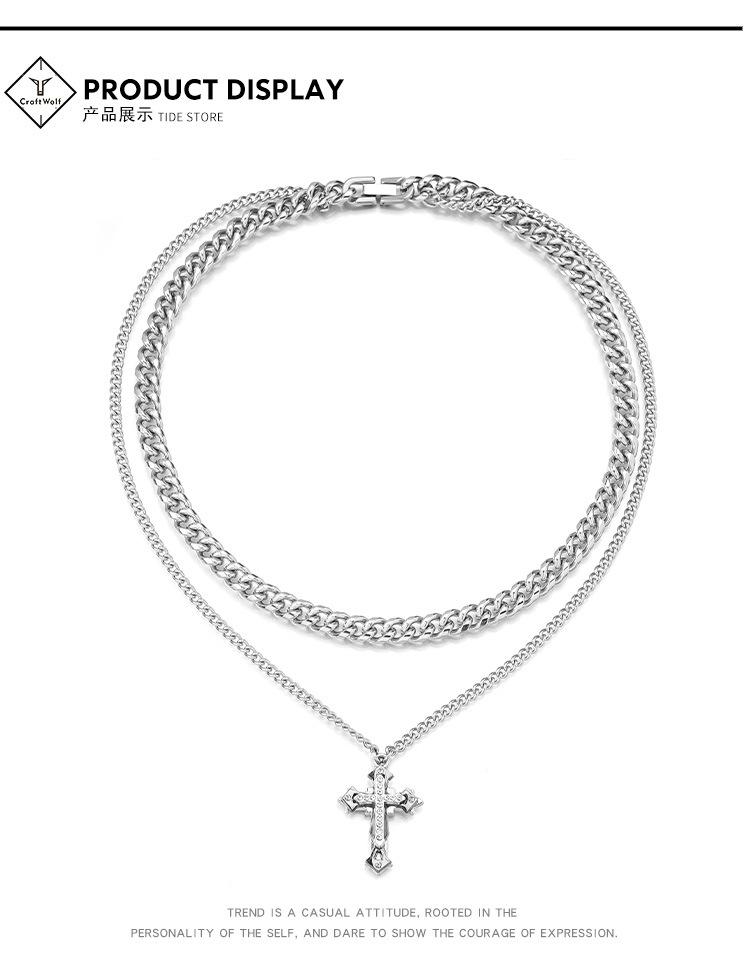 DWX1028-叠戴多层十字架项链-狼_03.jpg