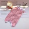 Ropa de cuatro estaciones para mascotas, usable, color sólido, teñido anudado, a rayas, de esterilización, ropa para perro gato, perro pequeño mediano, ropa post-operación