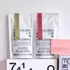 Bolsa de café de papel kraft blanco de 125g buena bolsa de café de papel kraft no aluminizado de protección ambiental autosoportante de 150g con válvula de aire para café