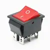 Interruptor Kcd4 em Forma de Barco com Luz, Duas Velocidades, Três Velocidades, Quatro Pinos, Seis Pinos, Interruptor Basculante, Forma de Barco, Dupla Via, Dupla Polaridade 20A
