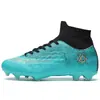 Zapatos de Fútbol de Suela Dura Nuevos de Primavera y Verano, Calcetines Altos de Moda, Tenis, Zapatos de Entrenamiento para Césped, Zapatos de Tacos Largos