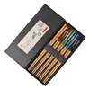 Palillos de Sushi Transfronterizos, Palillos de Bambú Calidad Doméstica, Palillos Regalo Creativo, Estilo Japonés con Diseños Frescos, Fabricante Amazon