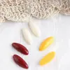 Brincos de orelha amarelos estilo noite e tarde, patch de resina em formato de gota d'água irregular, acessórios para brincos feitos à mão DIY, material de joalheria