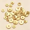 Discos Redondos Pequeños Hidráulicos de Acero Inoxidable, Espaciadores para Joyería, Accesorios, Piezas para Joyería Hecha a Mano DIY, Chapado en Oro de 18 Quilates al por Mayor