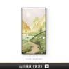 Pintura Decorativa Nórdica para Pasillo Moderna Simple Paisaje Colgante Pintura Textura Pintada a Mano Pintura Mural para Pasillo