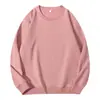 Sudadera Unisex Color Liso Cuello Redondo Estilo Primavera y Otoño 260g Estampada Ropa de Trabajo Uniformes de Clase Sudadera de Manga Larga Pullover Venta al por Mayor