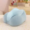 Almohada de Viaje en Forma de U Almohada para Cuello de Avión Portátil Tren de Alta Velocidad Coche Almohada Cervical en U Almohada para Espalda Set de Almacenamiento