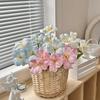Tulipán de brownie de alta calidad con tacto de PU flor artificial decoración para sala de estar hogar salón de bodas accesorios para fotografía floral
