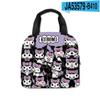 3D Novo Impresso Sanrio kuromi kuromi Picnic Bag Escola Primária Estudante Portátil Saco de Gelo Saco de Almoço Infantil