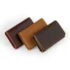 Cartera Retro Unisex de Cuero Genuino Europeo y Americano Almacenamiento de Cuero Múltiples Tarjetas Tarjeta de Crédito Tarjeta Bancaria Bolsa para Identificación