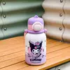 Caneca Térmica Portátil Fofa da Família Sanrio com Alça, Copo de Bebida Ajustável para Crianças com Alça Dupla