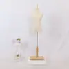 Adereços de Modelo, Manequins de Loja de Roupas Femininas, Manequins de Vestido de Noiva, Manequins de Meio Corpo, Base de Madeira Sólida, Manequins de Mão para Pendurar Estilo Coreano