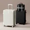 Nova mala estilo vintage com rodas universais, mala durável com cadeado de senha para homens e mulheres, mala de viagem moderna de grande capacidade