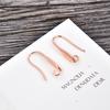 Venta directa de fábrica pendientes DIY europeos y americanos gancho para la oreja damas chapado en oro gancho para la oreja en forma de U accesorios para mujer venta al por mayor transfronteriza