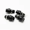 Interruptor de Pulsador DS-450 Agujero Abierto 10mm Sin Bloqueo Restablecimiento Automático Negro Interruptor de Llave de Pulsación
