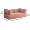 Sofá de Tecido Sala de Estar Estilo Chinês Dobrável Sofá-cama de Uso Duplo Compacto Módulo para Apartamento Pequeno Doméstico Sofá Pudding S