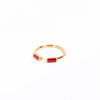 Anillo de apertura ajustable S925 plata piedra verde temperamento europeo y americano moda simple retro geométrico japonés y coreano anillo de mujer