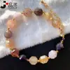 Pulseira Cristal de Cabelo Jingyao Duobao Super Sete Contas Lanterna Multifacetadas Coluna de Energia Pulseira de Círculo Único Moda Joia de Cristal para Namorada