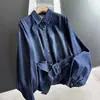 Camisa jeans 2026, camisa de manga comprida, acinturada, cardigã emagrecedor, blusa feminina, atacado H10ET25815