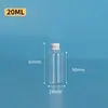 Disponível em Estoque Garrafas Transparentes Dispensadoras de Líquido para Animais de Estimação 10/30/50/100ml Óleo Essencial Remédio para Peixes Frascos Pequenos com Tampa de Alumínio Plástico
