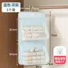 Bolsa de Armazenamento Suspensa com Três Compartimentos Organizador de Roupas Íntimas e Meias Bolsa de Armazenamento Atrás da Porta do Guarda-Roupa Bolsa Suspensa Lavável de Malha