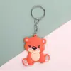 Llavero de Muñeco de Dibujos Animados Goma Suave Colgante Estéreo para Coche Bolsas Etiqueta de Cuero Pequeño Regalo para Promoción Local de Microempresa Evento de Apertura