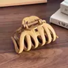 Presilha de Garra Simples Fosca Estilo Coreano para Mulheres com Cabelos Grossos, Adequada para Penteados Presos na Nuca, Presilha Tubarão com Toque de Luxo, Acessório de Presilha de Cabelo Abóbora