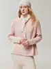 Suéter de cachemira de corte relajado, cuello redondo, suéter tejido, jersey para mujer, de manga larga, grueso, para usar en capas, estilo básico para el día a día