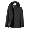 Jaqueta de algodão para trilha com grafeno para homens, com capuz, novo estilo de inverno, casaco de algodão espesso e quente para jovens, casual e versátil