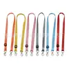 Lanyard con gafete para feria de empleados cubierta para tarjeta de acceso al autobús estudiantil tarjeta de trabajo transparente de doble cara