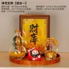 Nova Árvore de Cristal do Deus da Riqueza Estilo Chinês Decoração para Hall de Entrada Gabinete de TV Criativo Abertura Inauguração Casa Nova Conjunto de Presentes