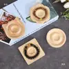 Prato com Design de Contas Feito à Mão Bandeja de Joias de Madeira de Bambu Bandeja de Exibição Pulseiras Pulseiras Suporte de Exibição Prato de Montagem de Pulseiras DIY