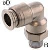Conector de latón JAPAN PISCO, codo de rosca rápida KL8-02-1 KL8-01-1 KL8-02-1-F