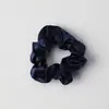 Scrunchie de Cetim Estilo Francês Transfronteiriço, Faixa de Cabelo de Seda Falsa Estilo Coreano, Elástico de Cabelo Floral, Corda de Cabelo Plissada, Acessório de Cabelo