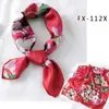 Moda Coreana 2020 Bufanda Pequeña Estampada de Seda Bufanda Cuadrada Pequeña Bufanda Decorativa Profesional para Mujer