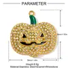 Retro Francés Calabaza Diablo Grande DIY Colgante de Acero Inoxidable Collar de Coche de Calabaza para Mujer Colgante de Joyería de Acero de Titanio