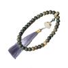 Anel Corrente Raiz de Bodhi Jade Verde Branco Natural Acessórios Lótus Gradiente Franja Acessórios para Carro Acessórios Pulseira de Rosário Dispersa Fio