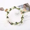 Novia Dama de Honor Padrino de Flores Fotografía Tocados Vacaciones en la Playa Accesorios para Fotos de Boda Corona de Boda Verde