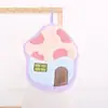 Toalha de Mão Casa Cogumelo Antibacteriana 10A, Pendurável, Veludo Coral Espesso, Bordada, Absorvente, Lencinho Infantil Fofo, Toalha Pequena