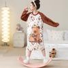 Pijamas para Niños Otoño e Invierno Franela Camisón para Niñas Dulce y Lindo Dibujos Animados Casual Cálido Pequeño, Mediano y Grande Camisón para Niños