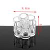 Mini Porta Labial Forma de Flor de Ciruelo Caja Transparente para Guardar Maquillaje Caja de Maquillaje Acrílico de Cristal con Forma de Corazón