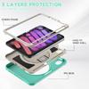 Adecuado para iPad Mini6/Mini (Funda Protectora para Tablet A17Pro con Ranura para Lápiz de Adsorción Estuche Anticaídas