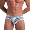 Ropa Interior Masculina Nueva Transfronteriza Europea y Americana Hilo de Hielo Tanga Sexy Comercio Exterior Transpirable Estampado de Moda Colores Contrastantes