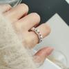 Anillo de apertura geométrica de circonita electrochapada en oro auténtico, con diseño de libro de equitación rojo, anillo de comida del mismo estilo, joyería de moda de alta calidad para mujeres al por mayor