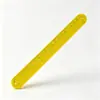 Fornecimento Direto da Fábrica Régua Pat Pat de Silicone Portátil para Estudante Clipe de Mola Pulseira Enrolável Régua de Escala Anel Pat Pat Divertido para Crianças