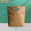 Bolsa de Papel DuPont com Logo Bolsa de Mão de Lona Isolamento Folha de Alumínio Bolsa de Papel Kraft Lavado Transversal Bolsa de Papel DuPont