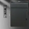 Prancheta de PU com Couro com Porta-Copos, Quadro de Escrita, Prancheta de Pedidos para Balcão de Caixa, Pasta de Registro para Escritório