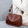 Bolso de Mujer de Cuero Curtido Vegetal Otoño/Invierno 2024 Bolso Sobre de Cuero Genuino Bolso de Hombro Cruzado Mensajero Versátil Estilo Minimalista Urbano