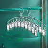 Suporte Curvo para Meias 10 Presilhas Secagem de Meias Cabide para Roupas Prendedores de Roupa para Pendurar Secagem Roupas Íntimas de Crianças Bebês Calcinhas Suporte para Meias Dez Presilhas Presilhas para Meias