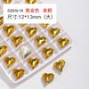 Brocas de unha com formato de coração torto, broca de unha com ponta de cristal, tamanho grande e pequeno, broca de unha com coração super brilhante da moda, joias para unhas de coração